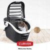 PetLife transporter dla kota i psa antracytowy – komfortowy i stabilny